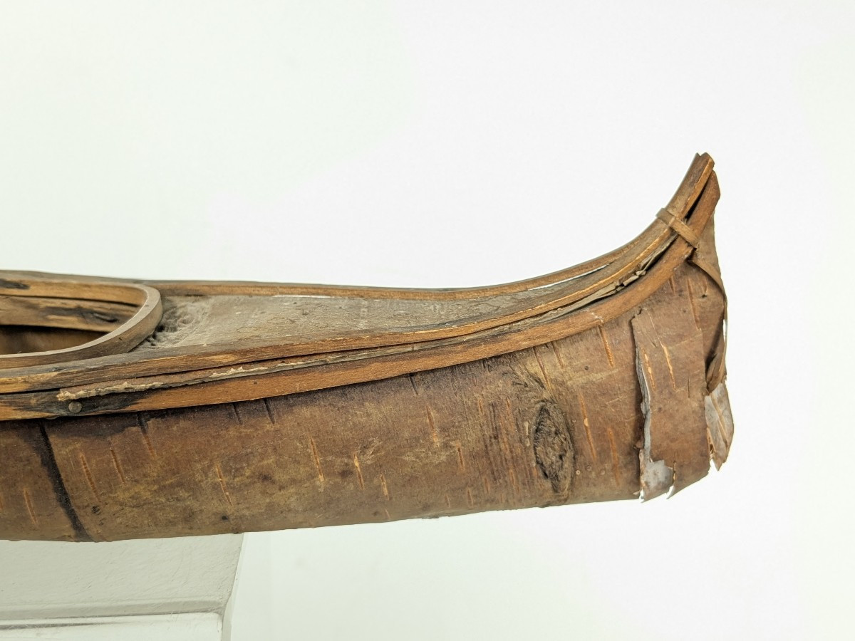 Miniature Boat - Canada Igonquin Indians Early 20th Century-photo-4