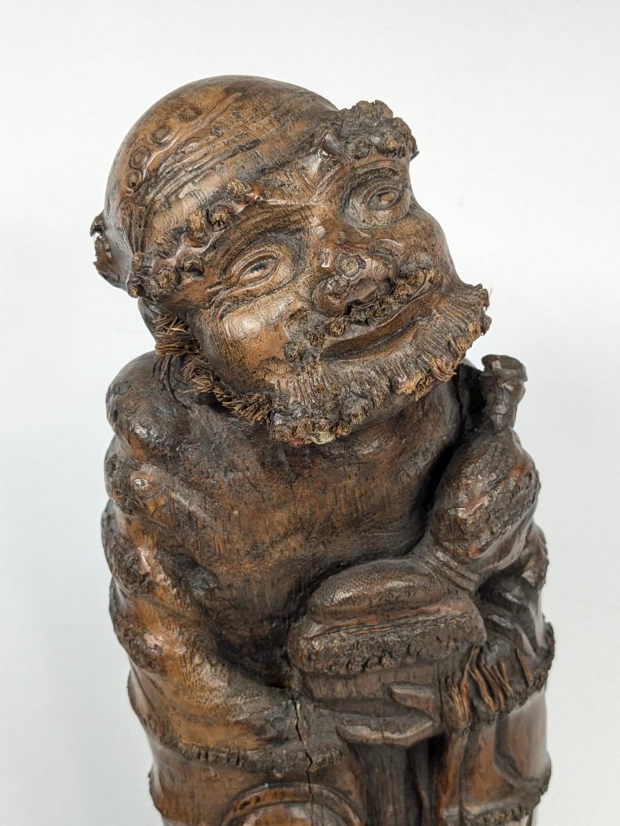 Bamboo Figure, China Circa 1900-photo-2