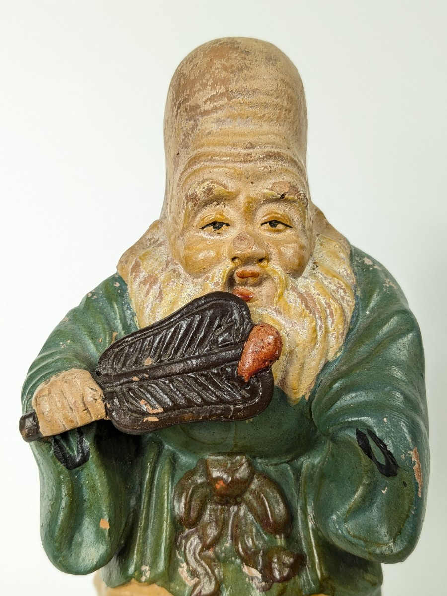 Fukurokuju - Divinité du Bonheur Japon fin XIXe-photo-2