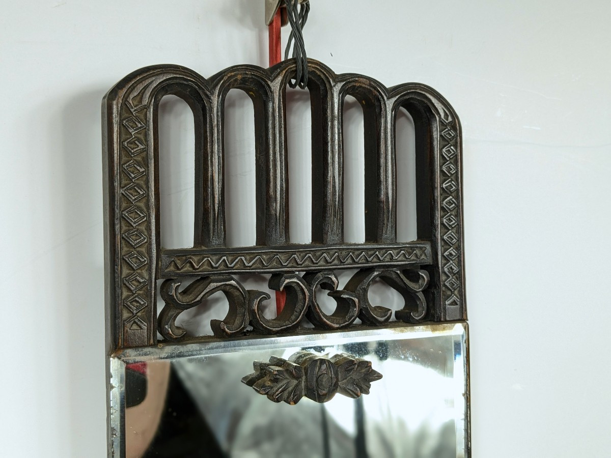 Small Ainu Mirror, Japan Circa 1950-photo-2