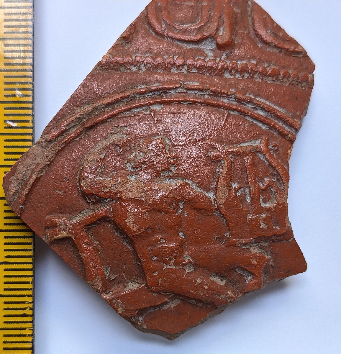 Gallo-roman Shard - Apollo And His Lyre - 1st 3rd Century -pro3