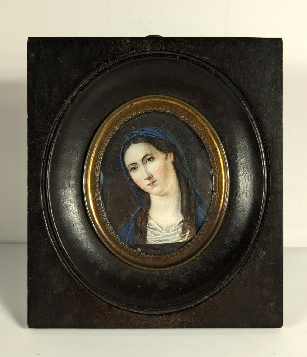 The Virgin Mary - Miniature Dated 1823