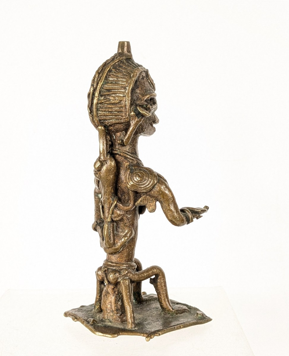 Figurine bronze Ogoni / Ogboni Nigéria --photo-2