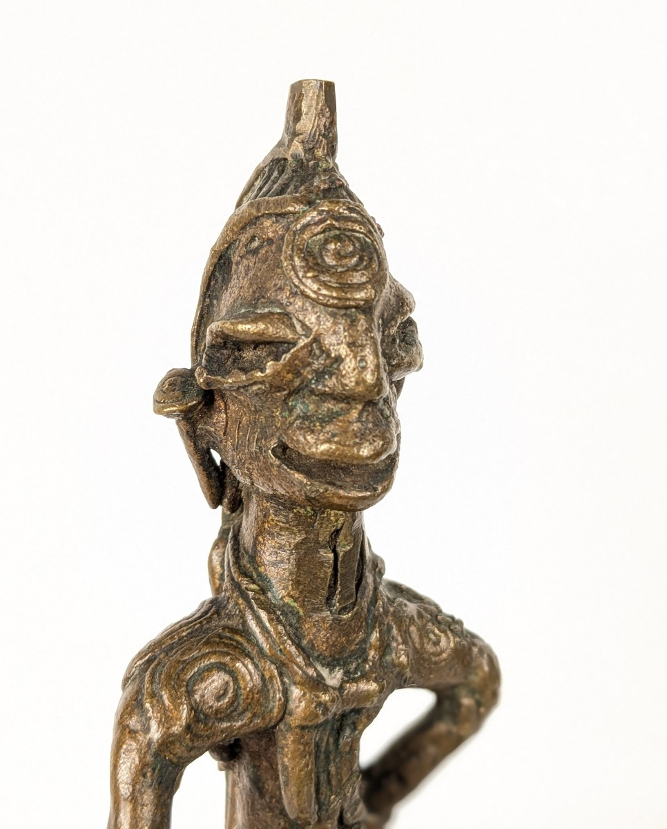 Figurine bronze Ogoni / Ogboni Nigéria --photo-5