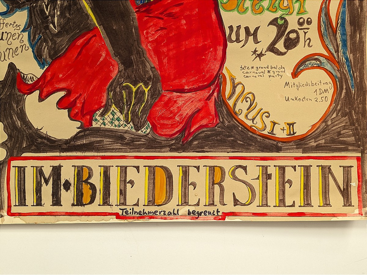 Projet d'affiche pour un bal vampire - Allemagne 1970 -photo-3