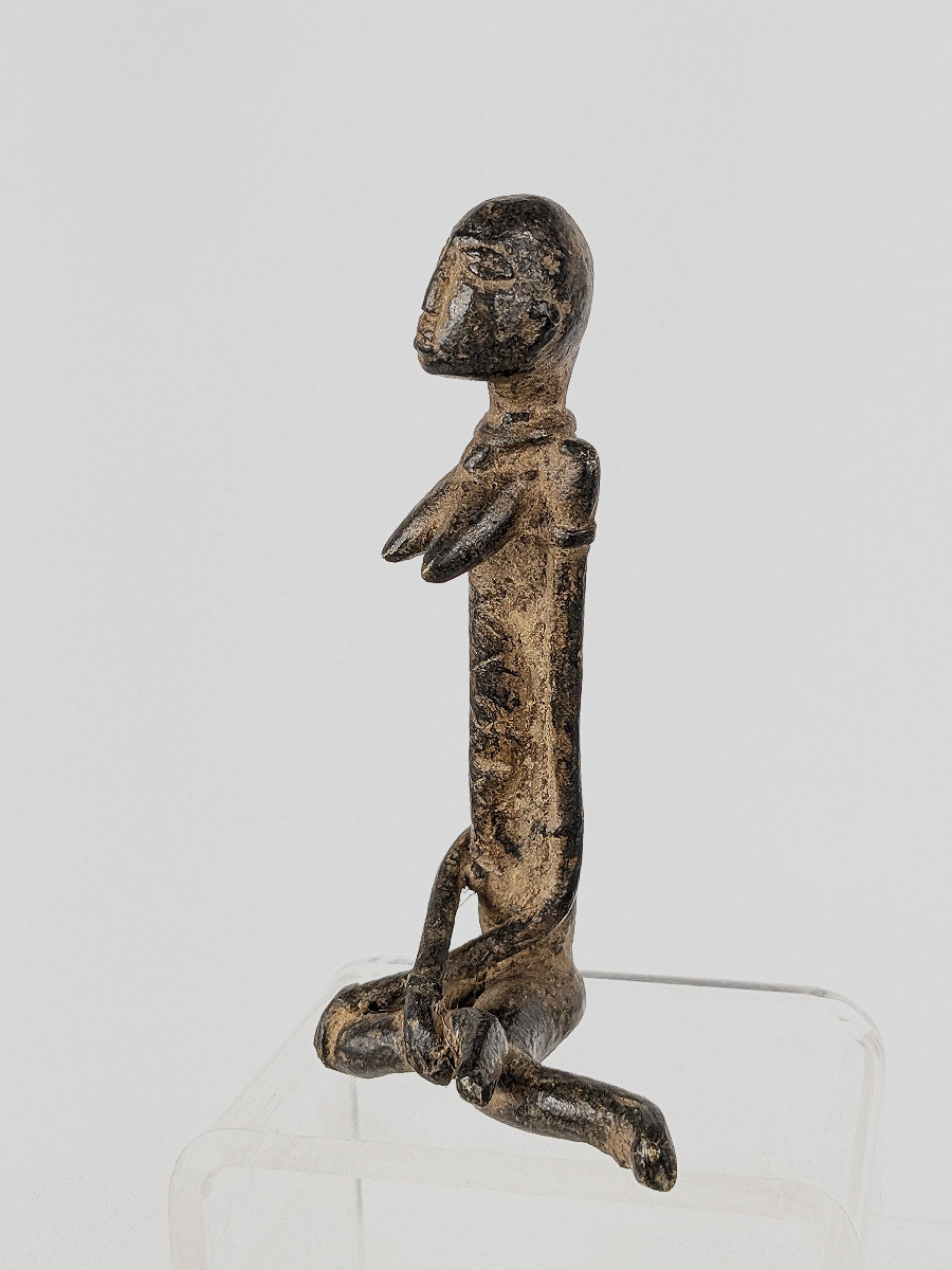 Small Dogon Ritual Bronze - Anthropomorphic - Early 20th Century-photo-4