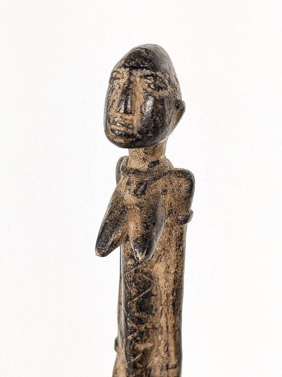 Small Dogon Ritual Bronze - Anthropomorphic - Early 20th Century