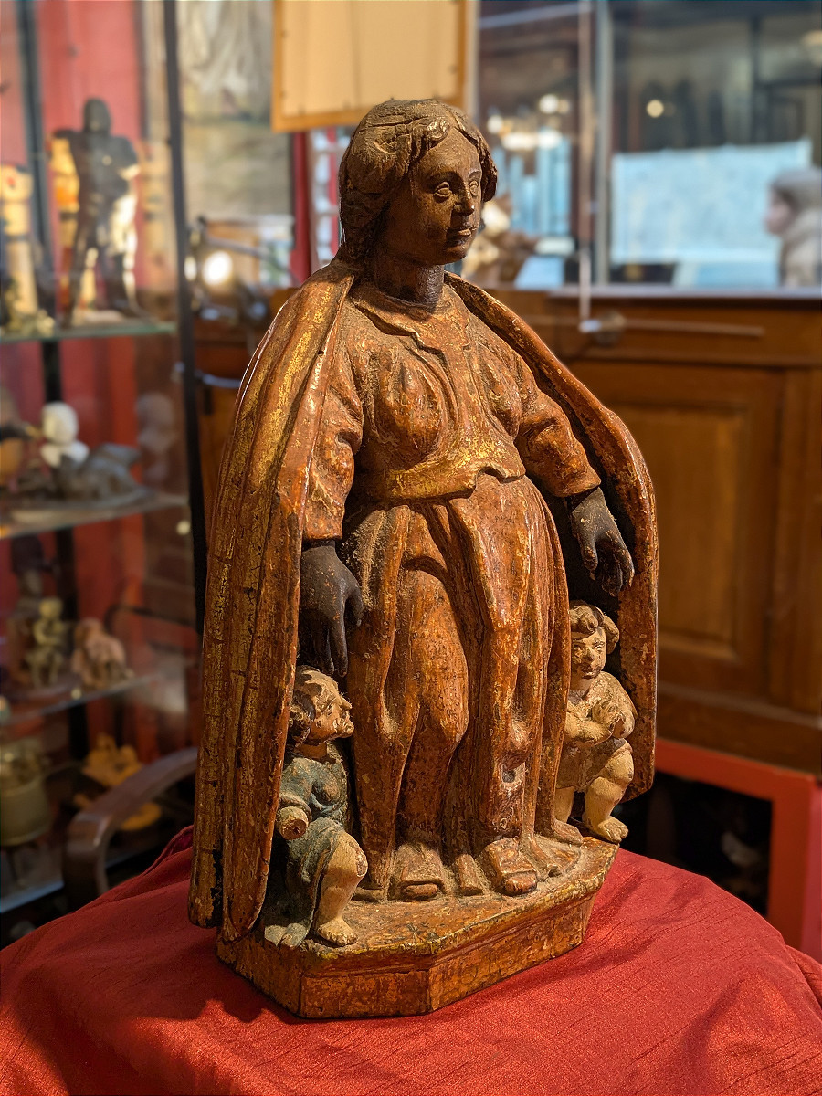 Virgin Of Mercy - Virgin With A Cloak - 17th Century -photo-4