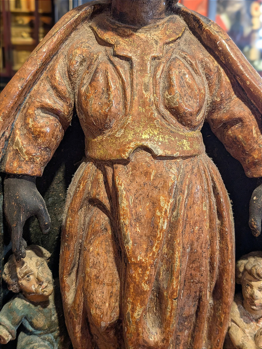 Virgin Of Mercy - Virgin With A Cloak - 17th Century -photo-3