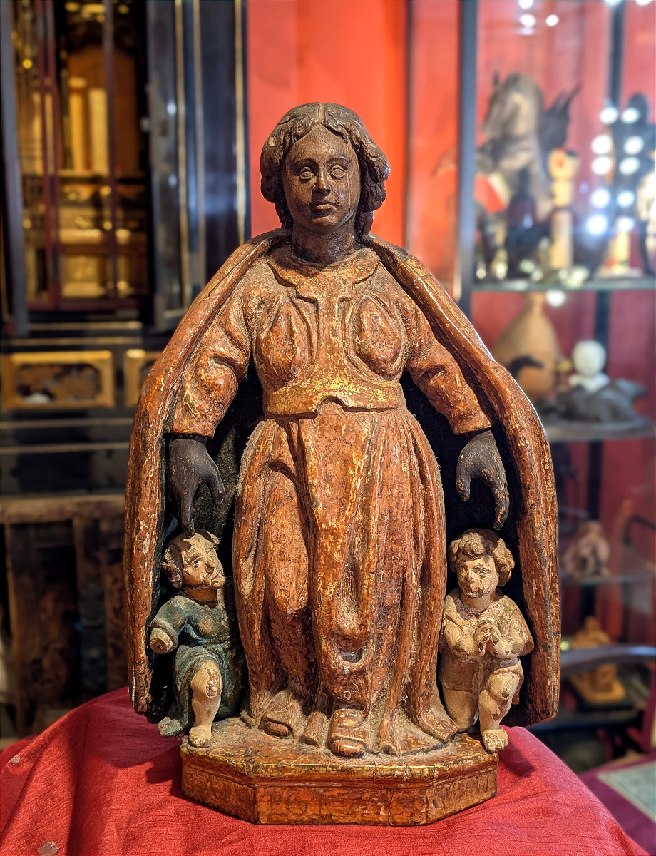 Virgin Of Mercy - Virgin With A Cloak - 17th Century 