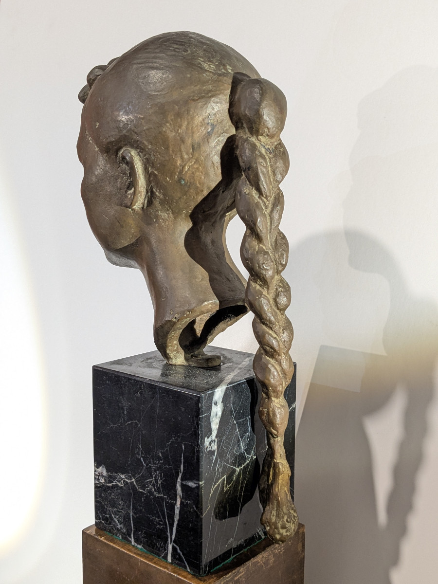 Jeune fille à la natte - bronze circa 1945-50 #757-photo-3