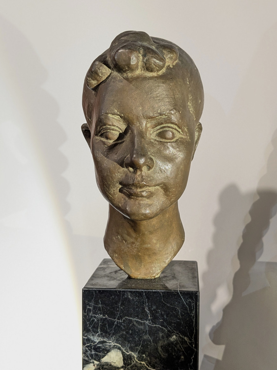 Jeune fille à la natte - bronze circa 1945-50 #757-photo-7
