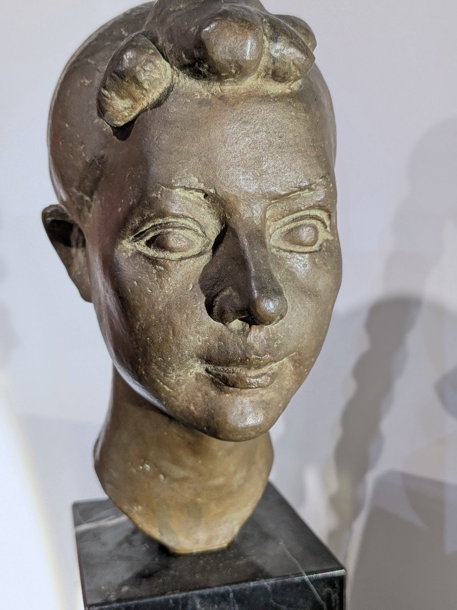 Jeune fille à la natte - bronze circa 1945-50 #757