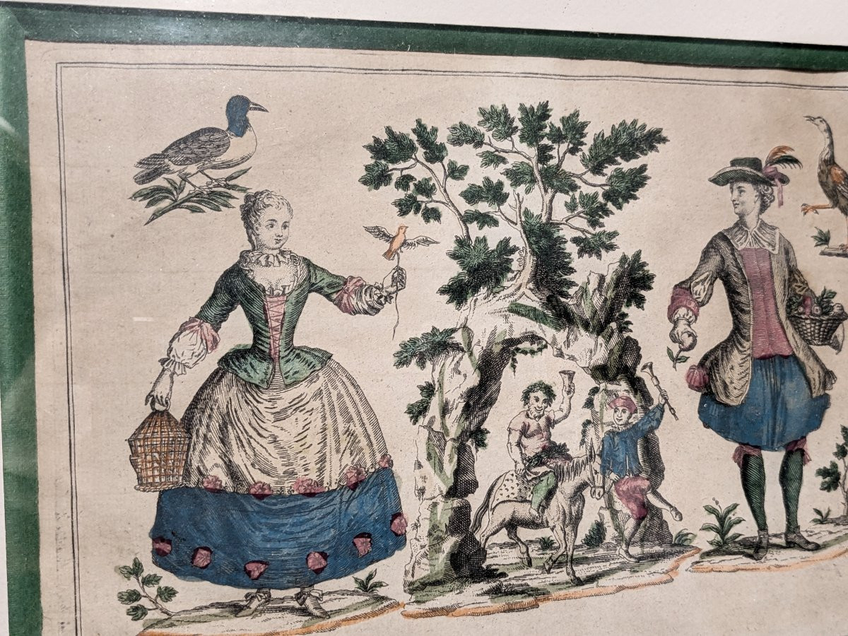 Martin Engelbrecht - Costumes d’Europe - Trachtenbilder 1730–1750 - quatre cadres-photo-1