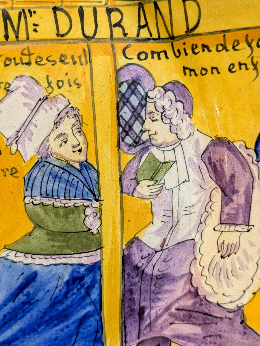 Humorous Plate "the Confession" - Circa 1900-photo-4