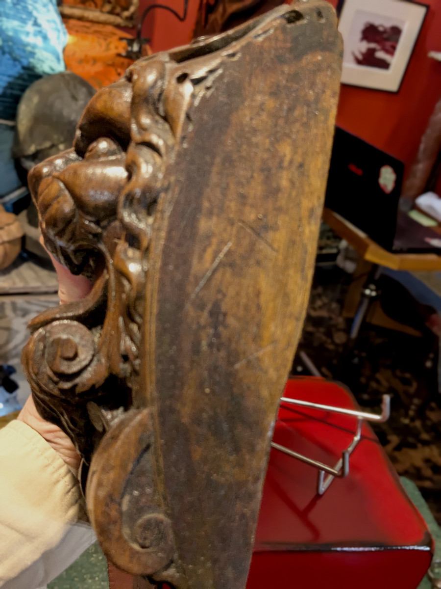 Lion's Head Mascaron - 19th Century In The Style Of The 17th Century -photo-2