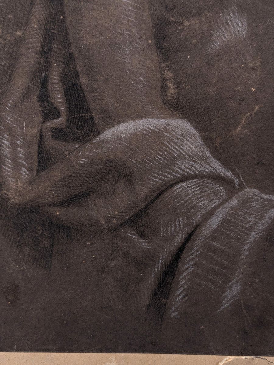 Christ - Drawing, German School, Mid-19th Century -photo-1