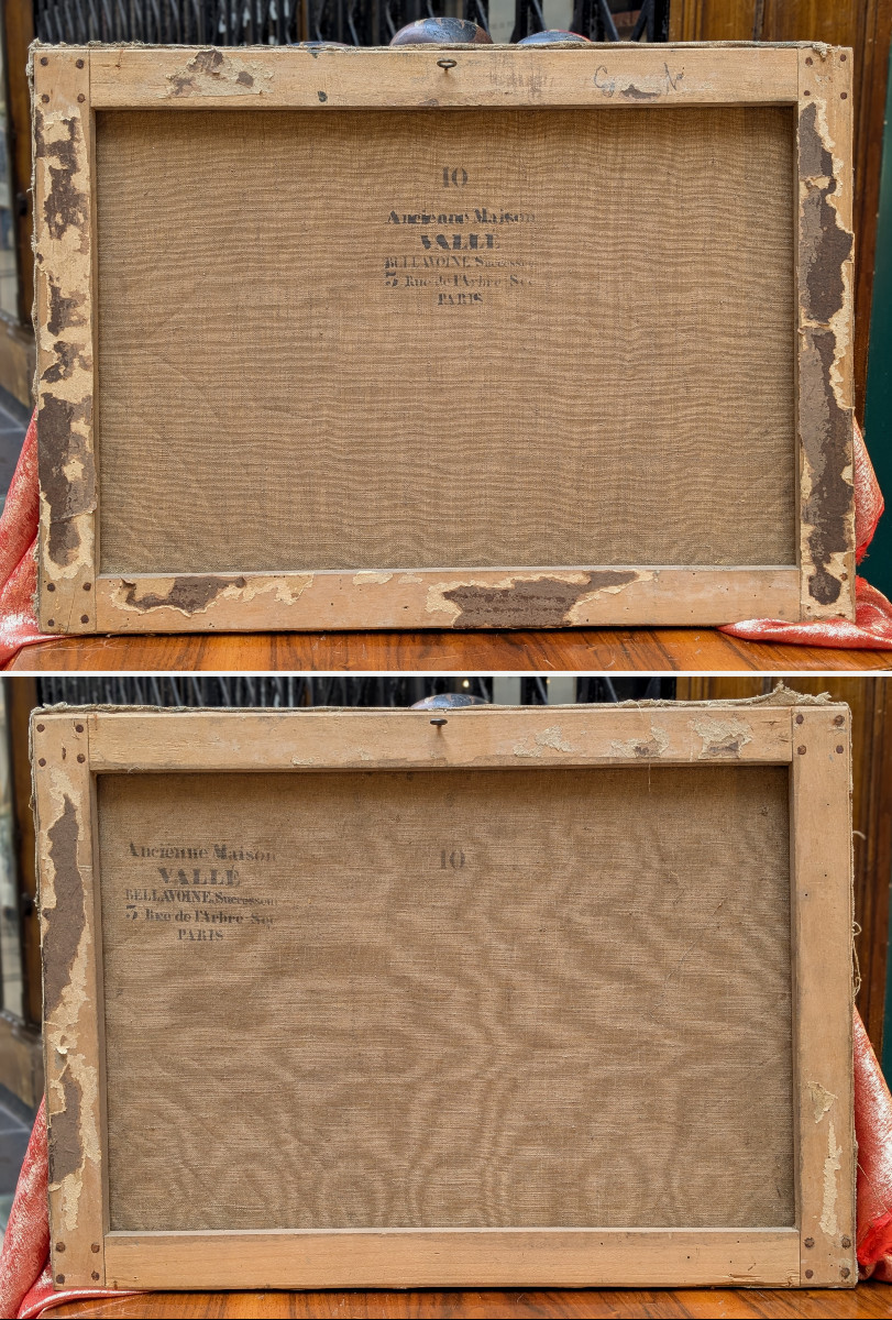 View Of The Two Lighthouses Of Le Touquet La Canche - Oil Painting From The 1850s-60s-photo-8