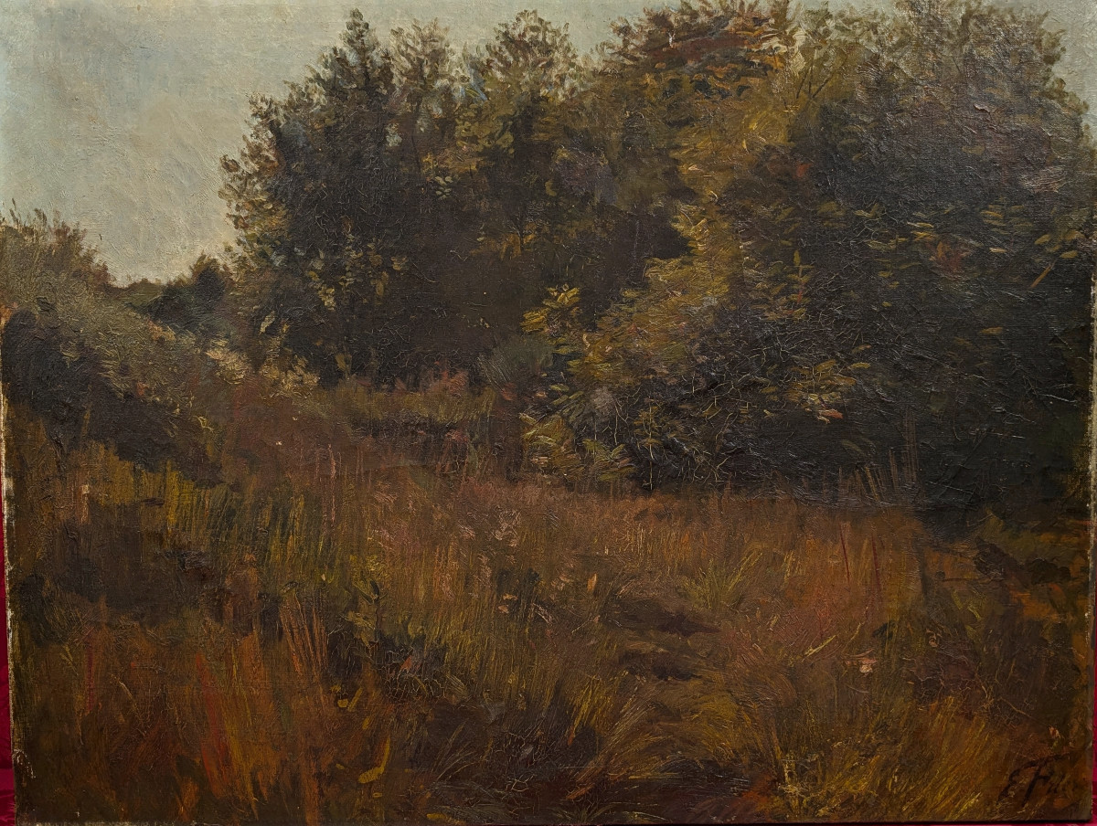 Large Landscape Circa 1880 - Signed E Friesz (?)-photo-3