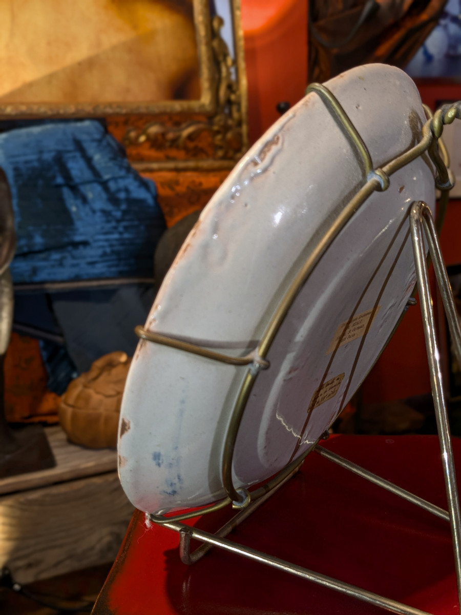 Assiette début XIXe- le renard jaune - Nevers ?-photo-4