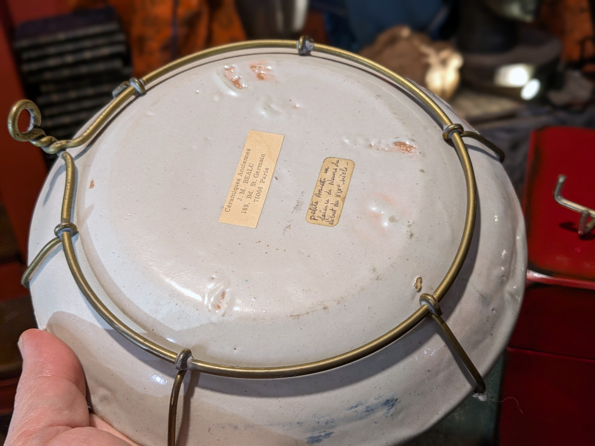 Assiette début XIXe- le renard jaune - Nevers ?-photo-1