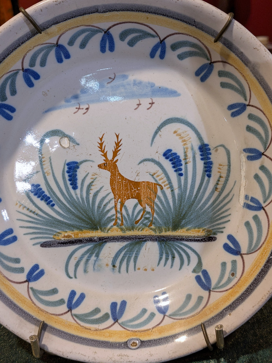 Assiette au cerf - début XIXe siècle-photo-3