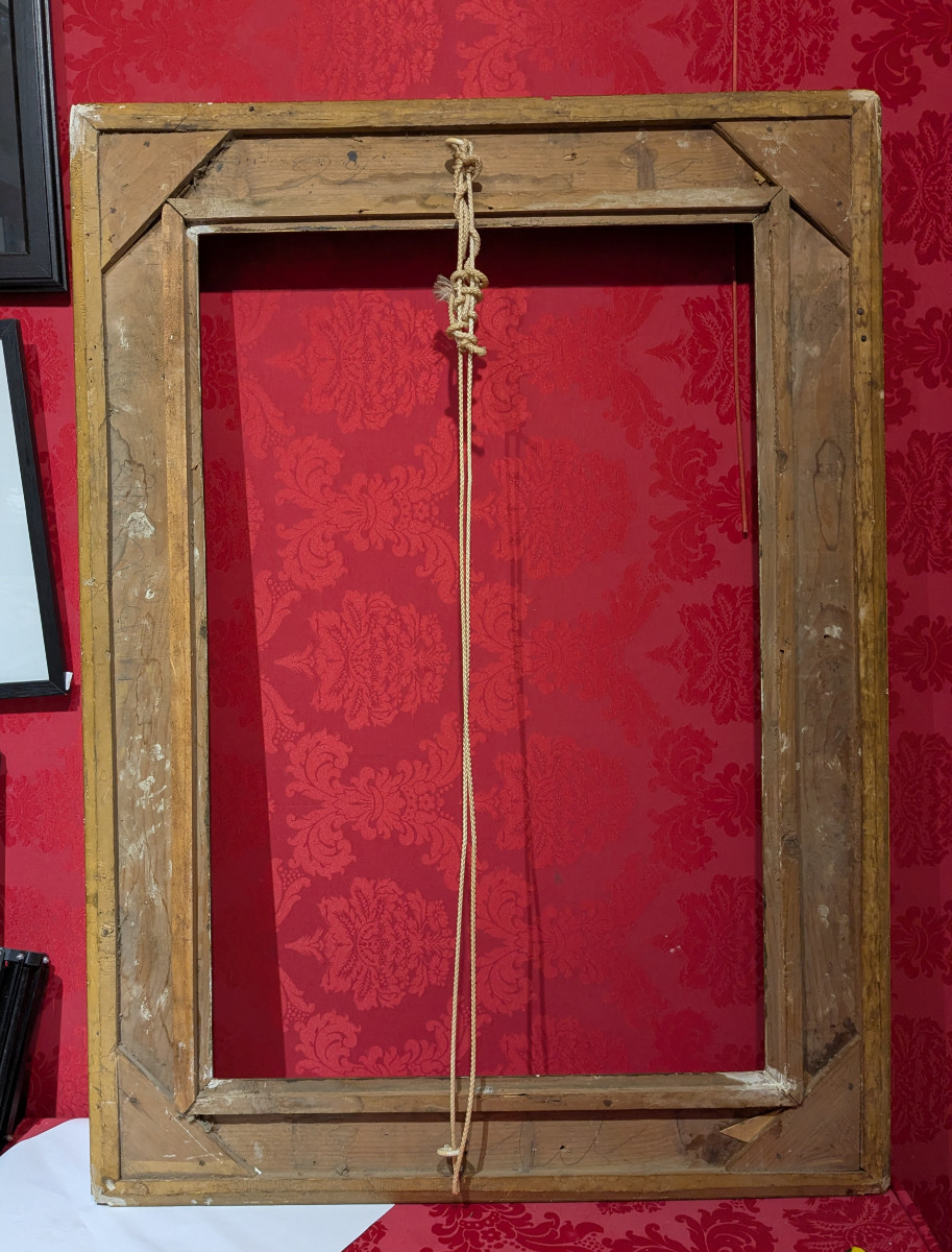 Grand cadre seconde moitiè du XIXe - style Louis XVI-photo-2