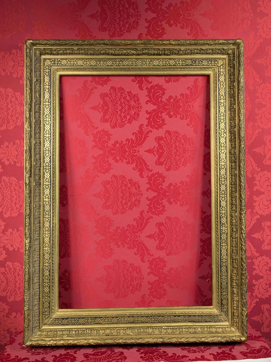 Grand cadre seconde moitiè du XIXe - style Louis XVI-photo-3