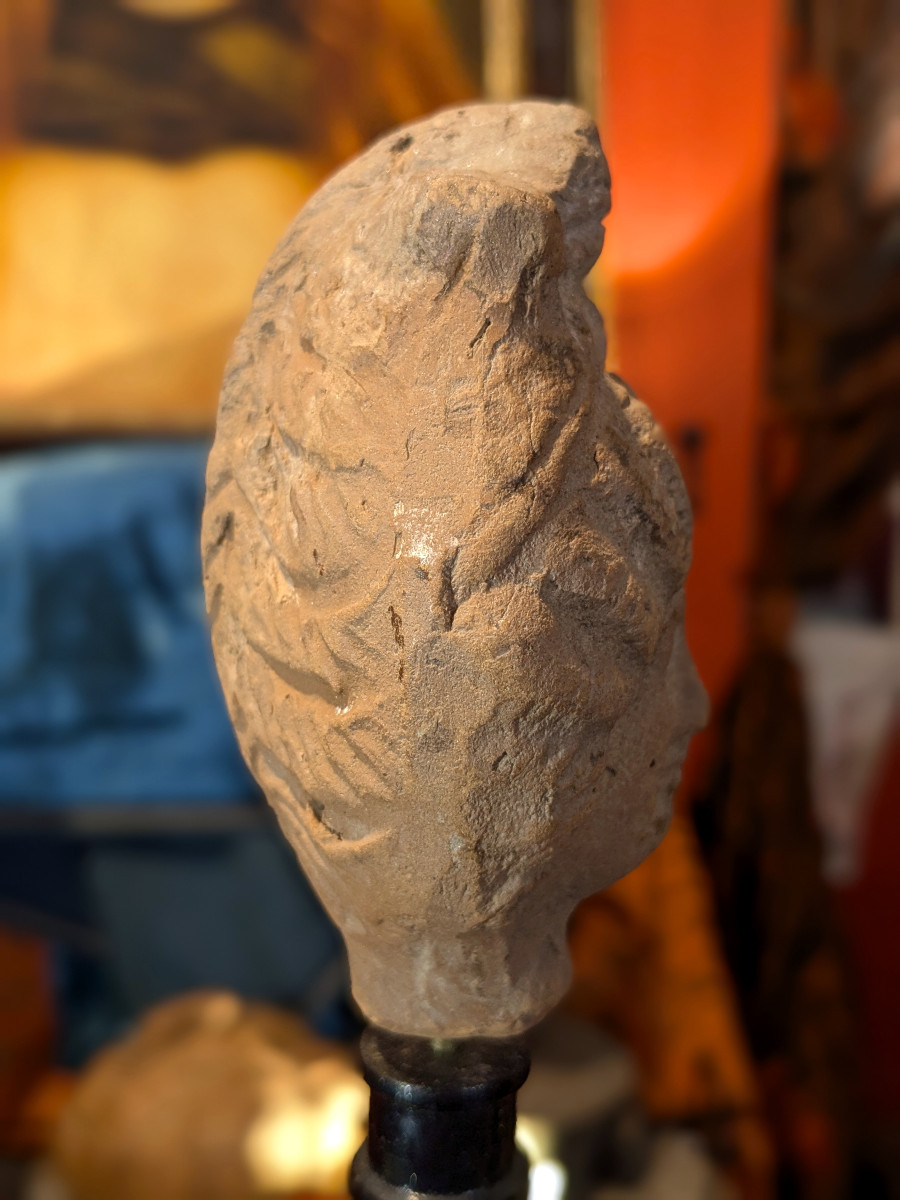 Head Of A Courtesan, Alexandria (?) Roman Period.-photo-1