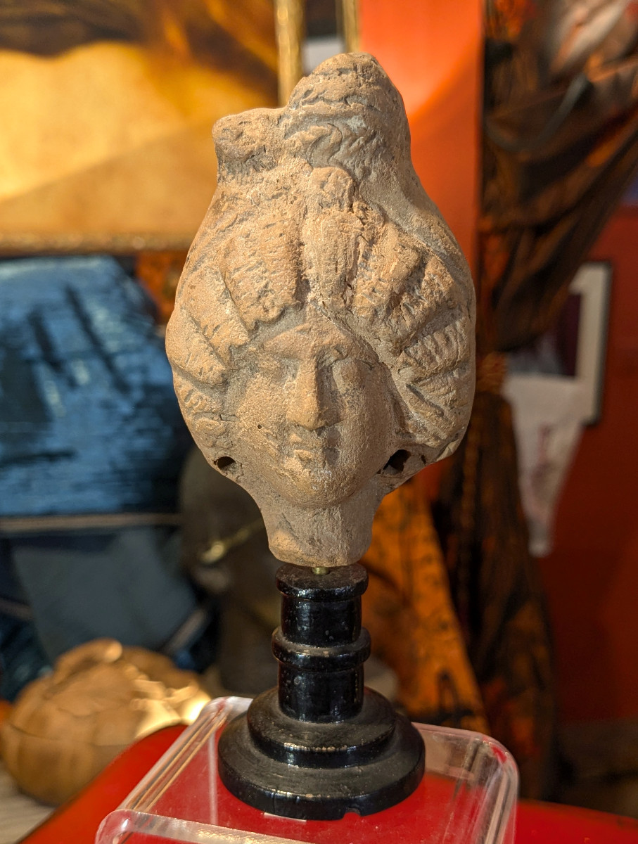 Head Of A Courtesan, Alexandria (?) Roman Period.