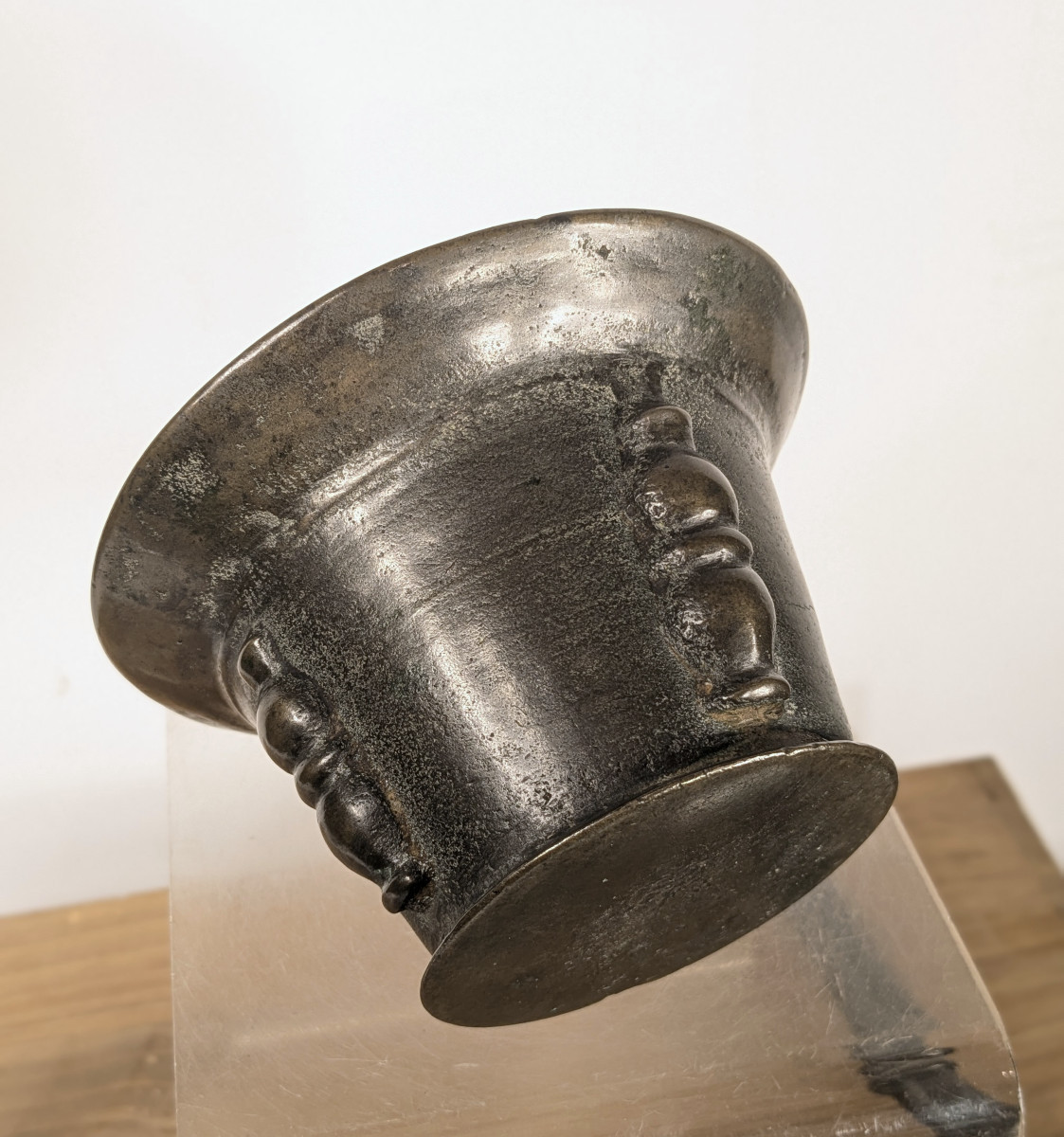 Small Mortar And Pestle - Bronze, 17th-18th Century -photo-2