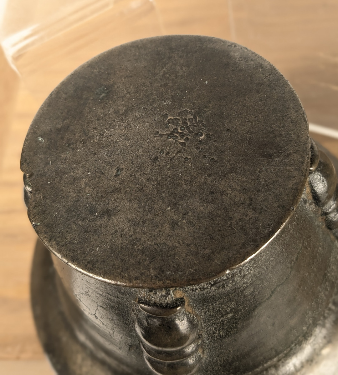 Small Mortar And Pestle - Bronze, 17th-18th Century -photo-3