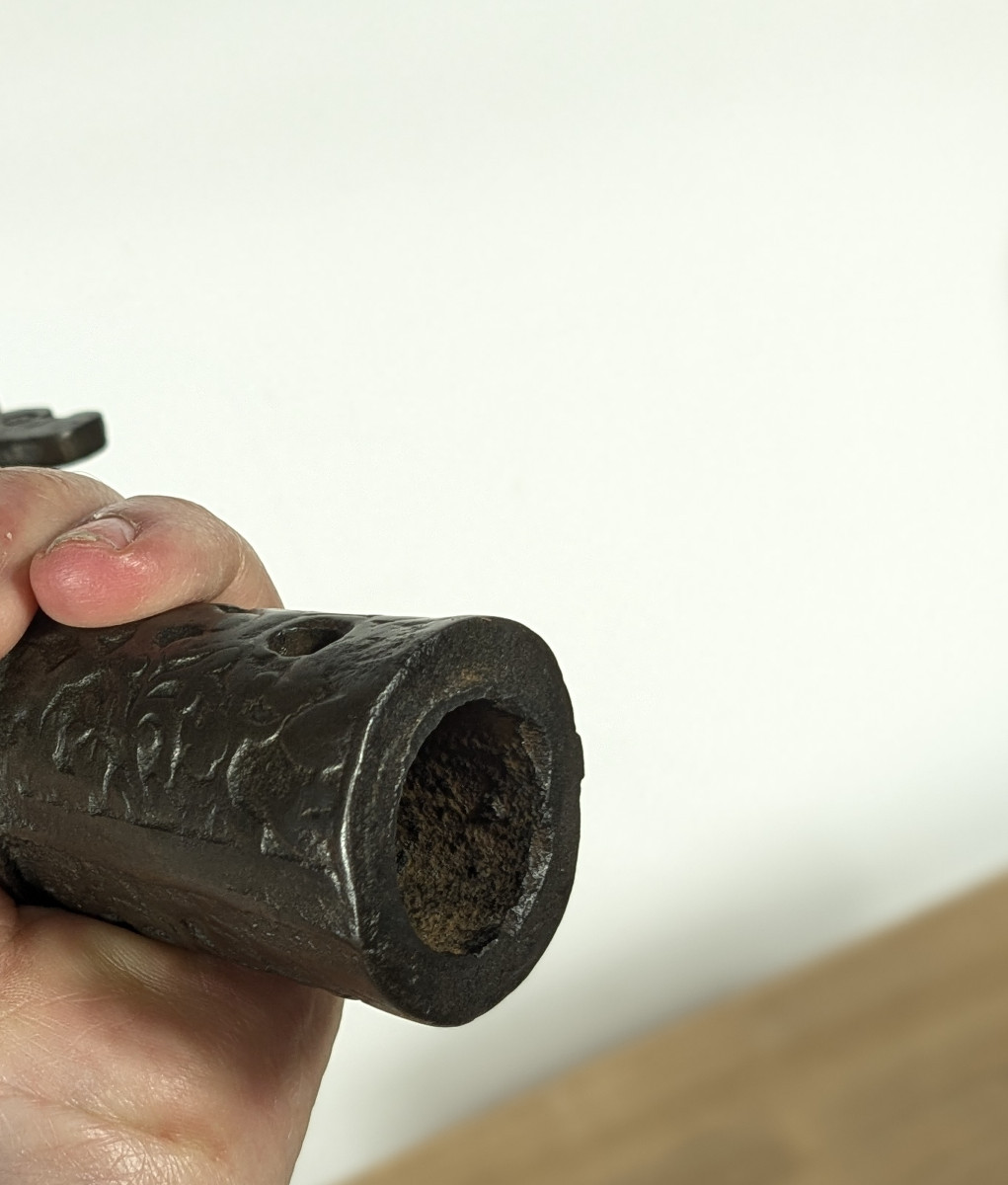 Hallebarde néo- Renaisance - fonte de fer circa 1850-photo-8