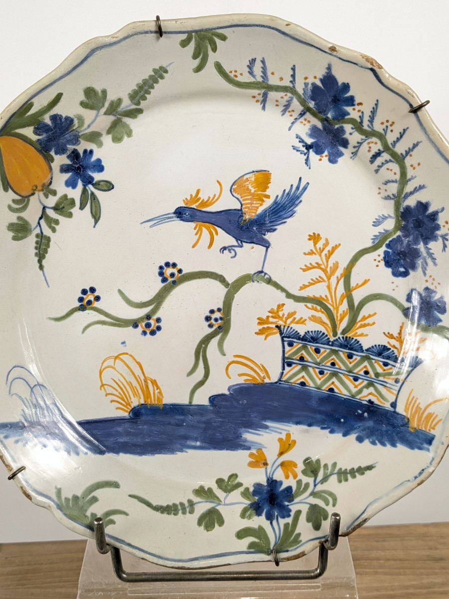 Assiette décor chinois - XVIIIe siècle - La Rochelle -photo-2