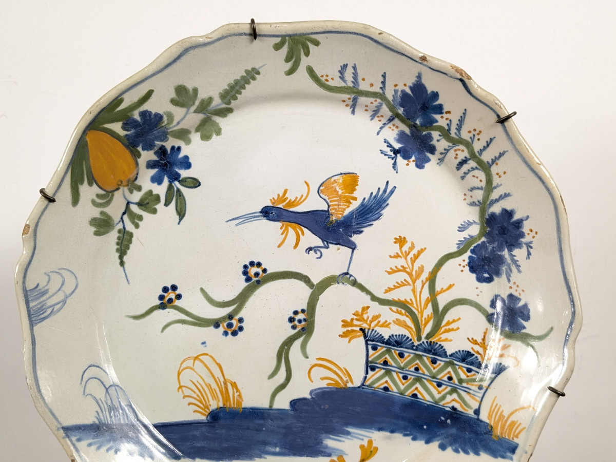 Assiette décor chinois - XVIIIe siècle - La Rochelle -photo-3