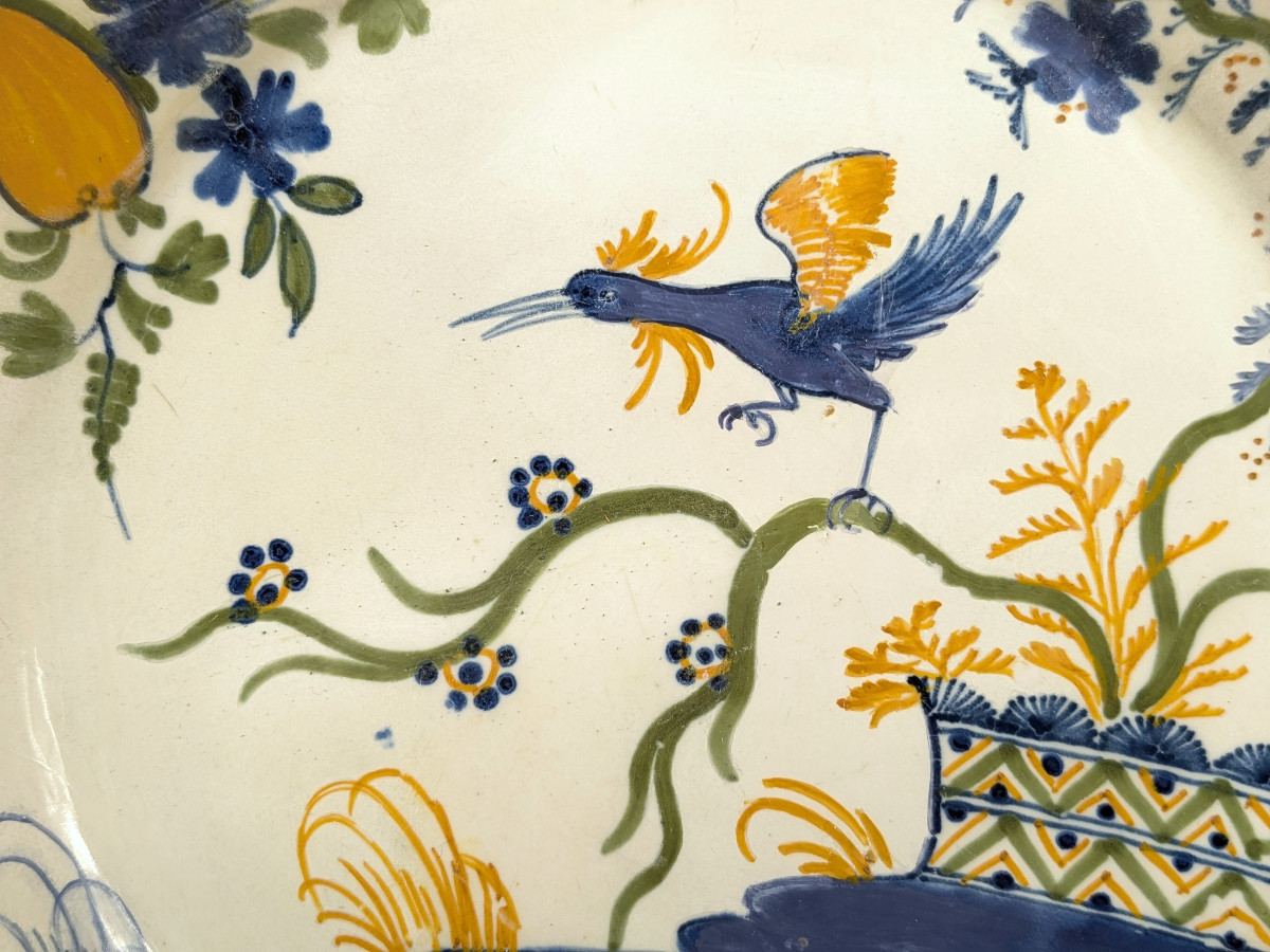 Assiette décor chinois - XVIIIe siècle - La Rochelle -photo-3