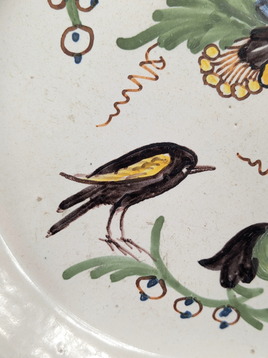 Assiette au moineau - XVIIIe siècle n°2-photo-3