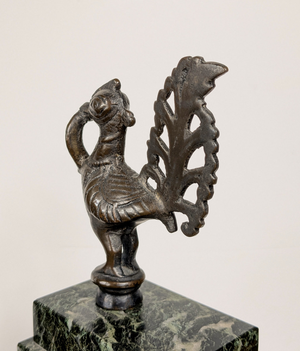 Peacock, Bronze, India, 18th Century-photo-4