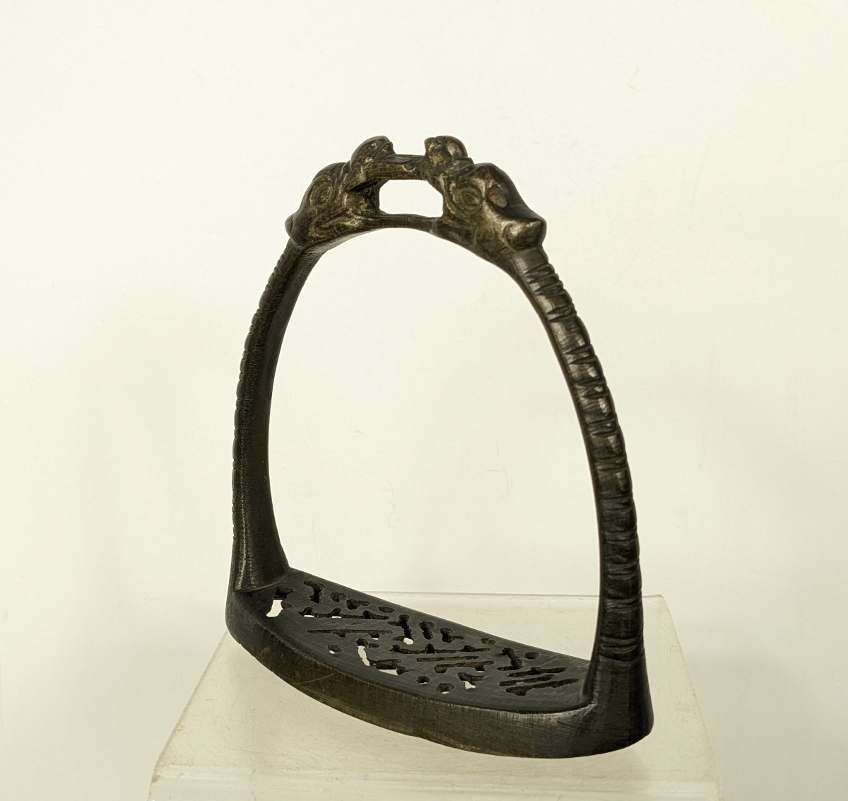 Chinese Stirrup - Bronze, 19th Century Or Earlier-photo-3