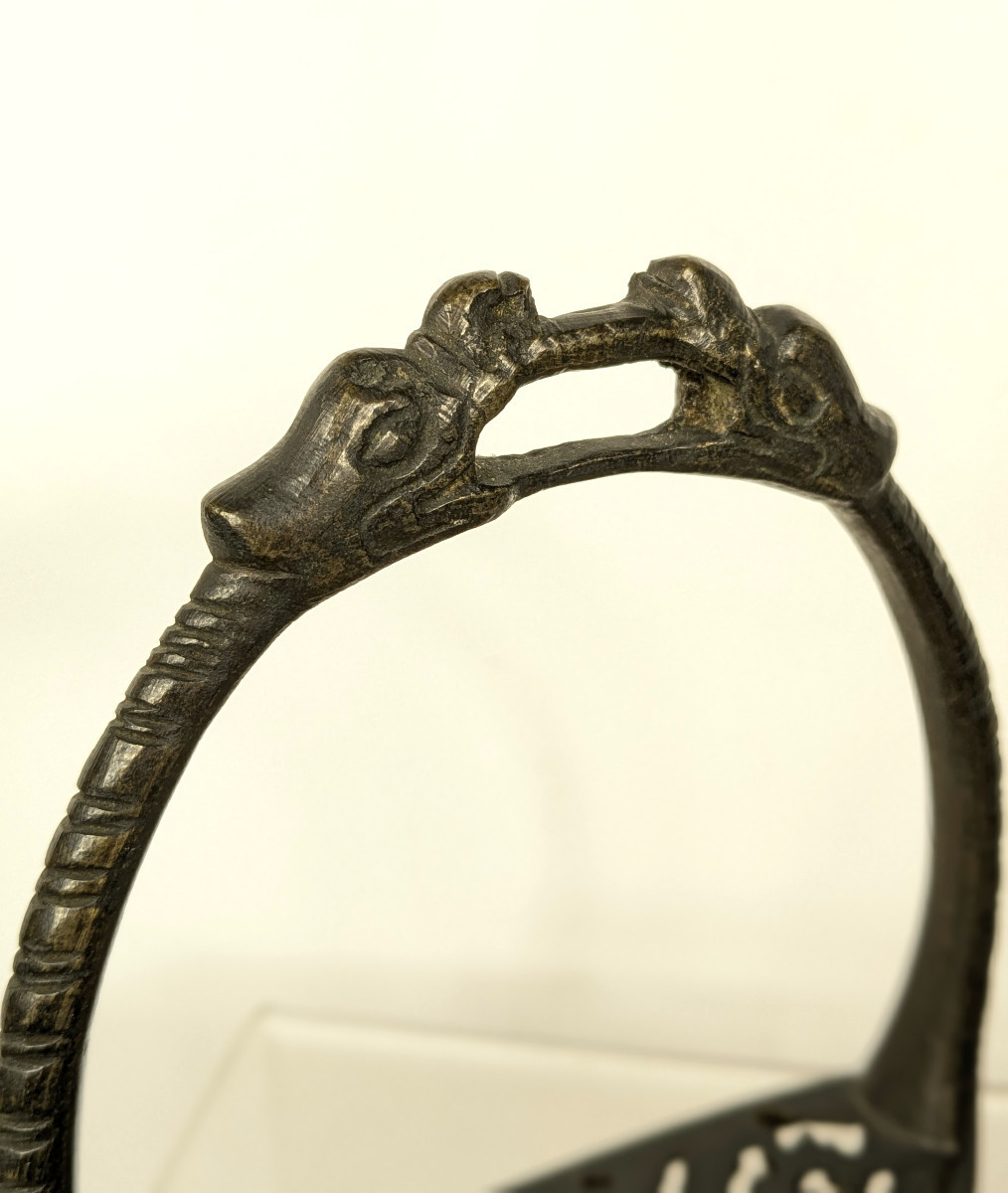 Chinese Stirrup - Bronze, 19th Century Or Earlier-photo-6