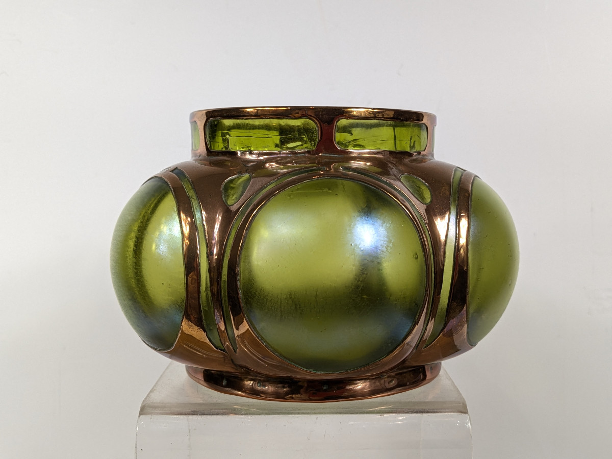 Vase Art Nouveau dans l'esprit de Loetz (?) circa 1900-photo-3