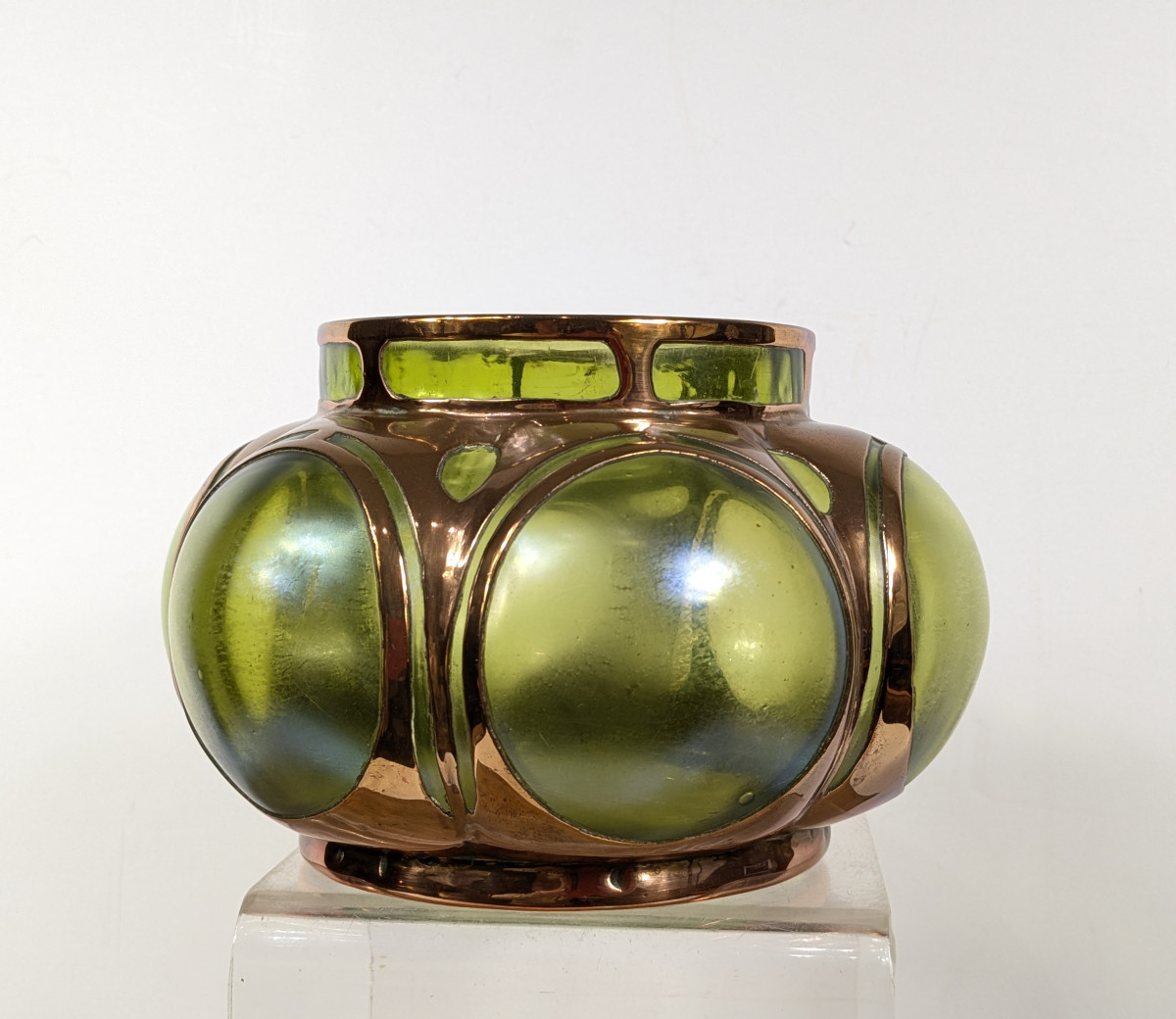 Vase Art Nouveau dans l'esprit de Loetz (?) circa 1900-photo-1