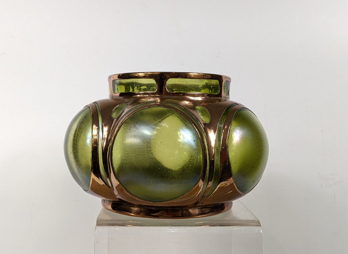 Vase Art Nouveau dans l'esprit de Loetz (?) circa 1900