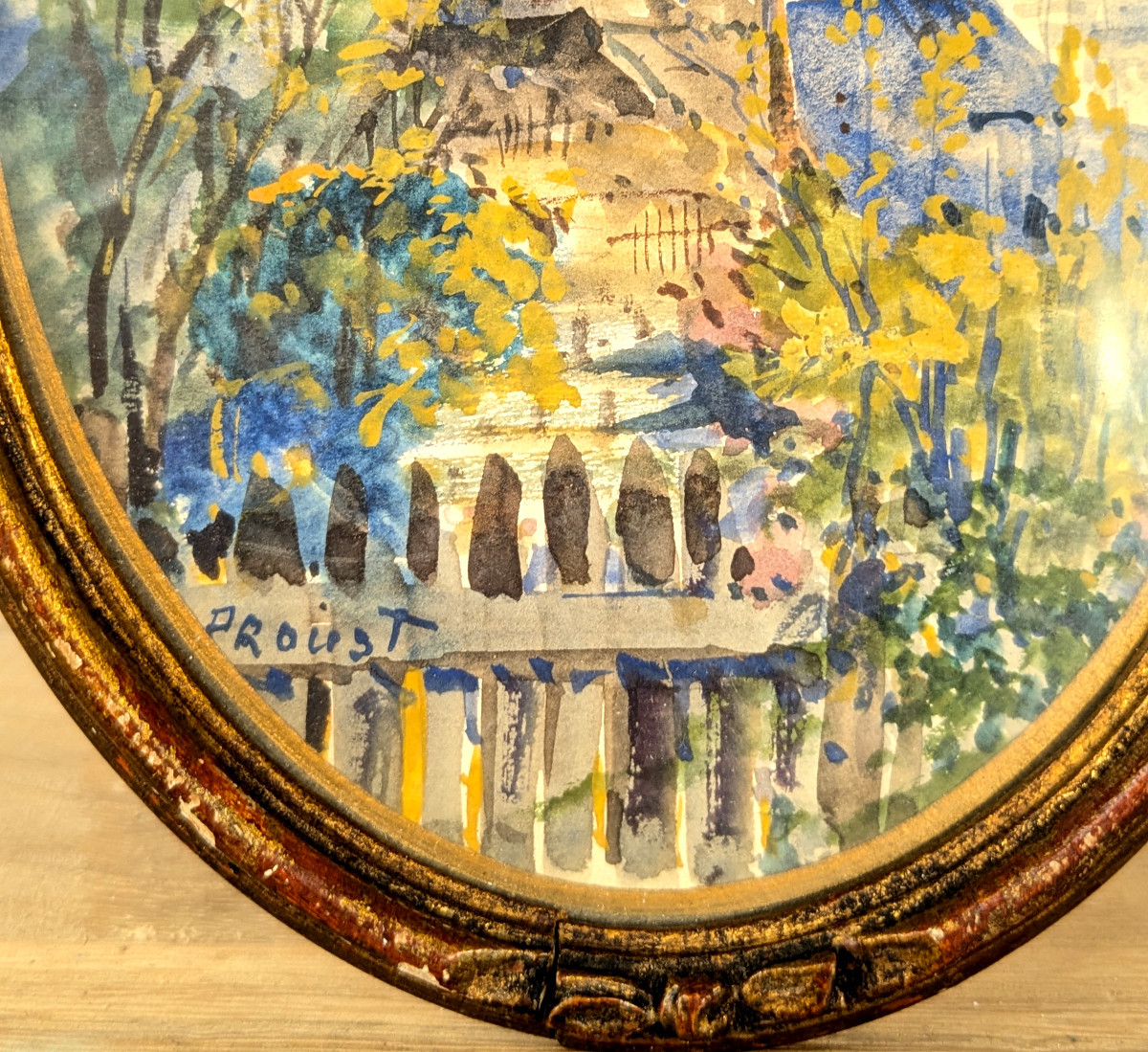 The Moulin De La Galette - Maurice Proust 1867-1944 - Watercolor Circa 1910-20 -photo-4