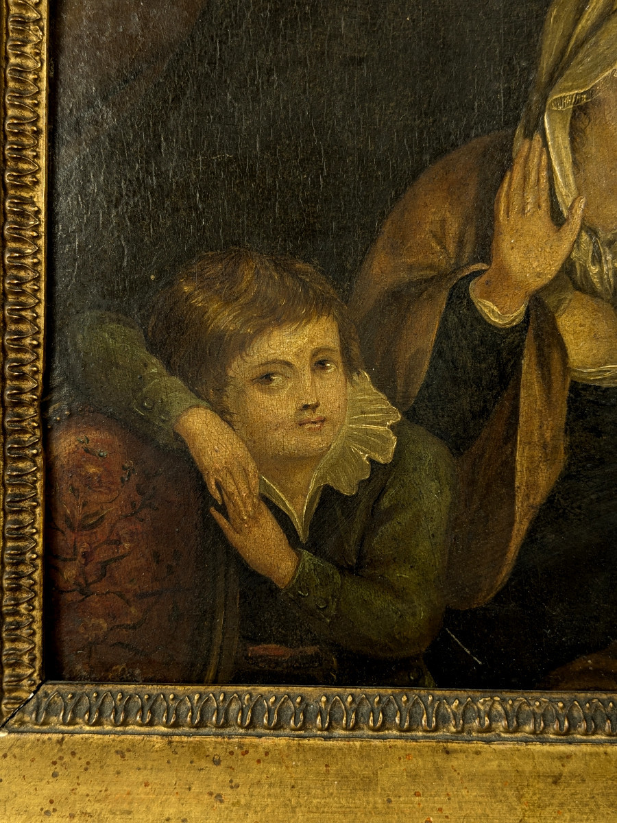The Adoration - Oil On Wood, 18th Century -photo-4