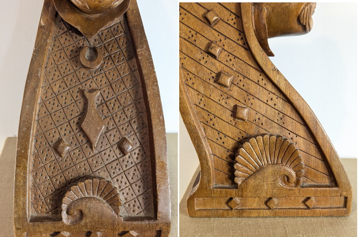 Hurdy-gurdy Head With Turkish Motif - Workshop Model -photo-7