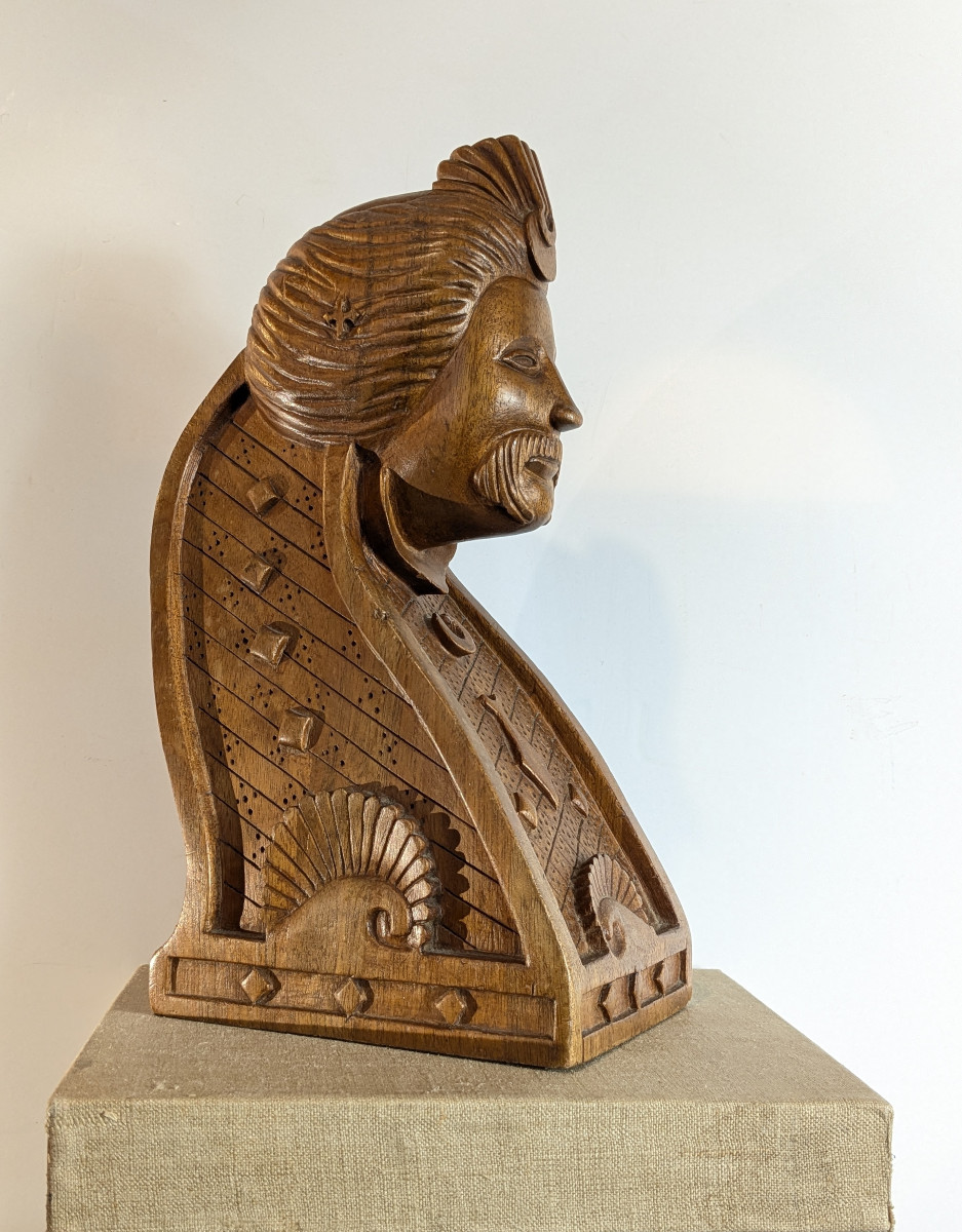 Hurdy-gurdy Head With Turkish Motif - Workshop Model -photo-6