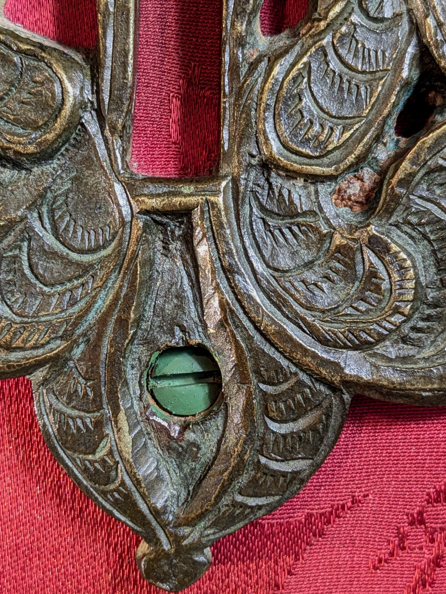 Lock Decorated With Chimeras - Bronze, India, Rajasthan, 18th Century - No. 2-photo-2