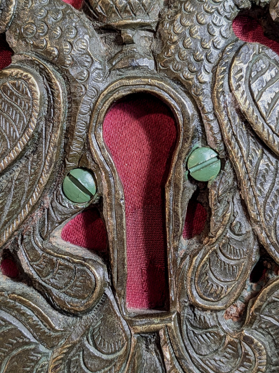 Lock Decorated With Chimeras - Bronze, India, Rajasthan, 18th Century - No. 2-photo-5