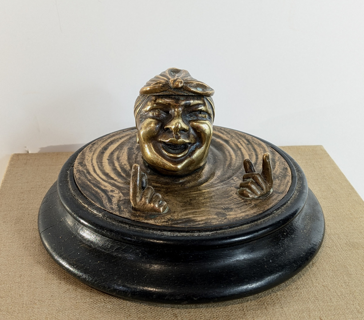 Encrier au baigneur - bronze circa 1850-80-photo-2